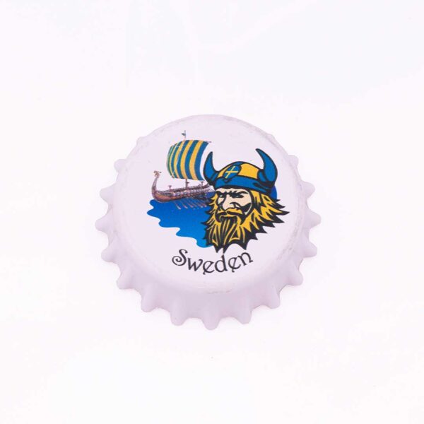 Magnet bottle opener with print - white - Image 3
